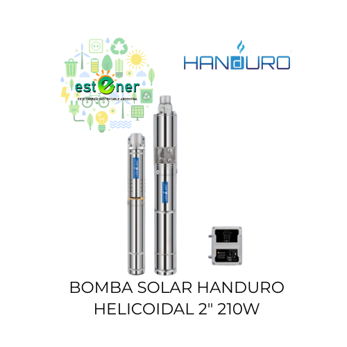 Kit de Bombeo Solar Handuro 210W para Pozo Profundo | Sin Baterías