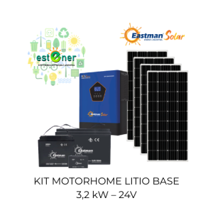 KIT MOTORHOME LITIO BASE 3,2 kW – 24V