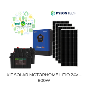KIT SOLAR MOTORHOME LITIO 24V – 800W EASTMAN + PYLONTECH