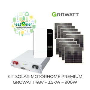 KIT SOLAR MOTORHOME PREMIUM GROWATT 48V – 3.5kW – 900W