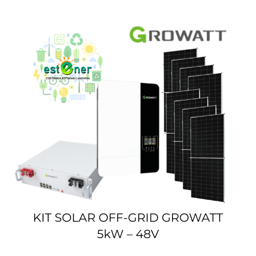 KIT SOLAR OFF-GRID GROWATT 5kW – 48V