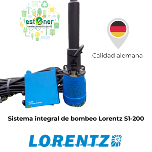 Kit Full de Bombeo Solar LORENTZ S1-200 | Sistema Integral Premium