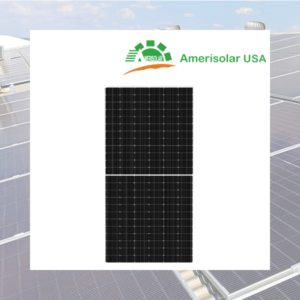 Panel Solar Amerisolar AS-7M144N-BHC-600W Bifacial N-Type TOPCon Dual Glass