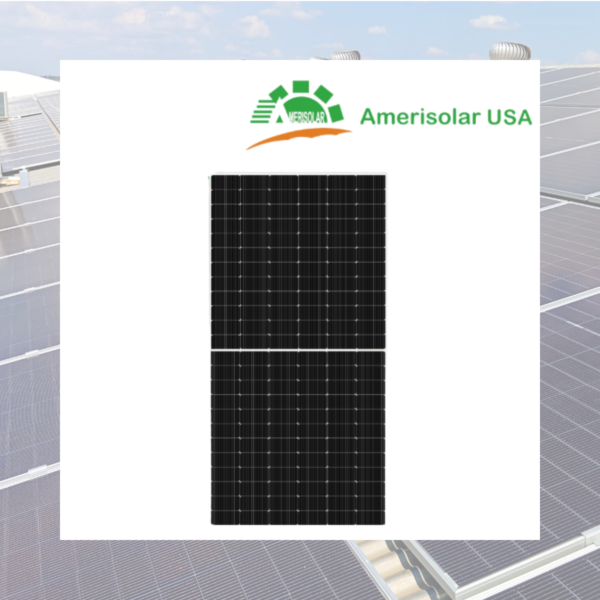 Panel Solar Amerisolar AS-7M144N-BHC-600W Bifacial N-Type TOPCon Dual Glass